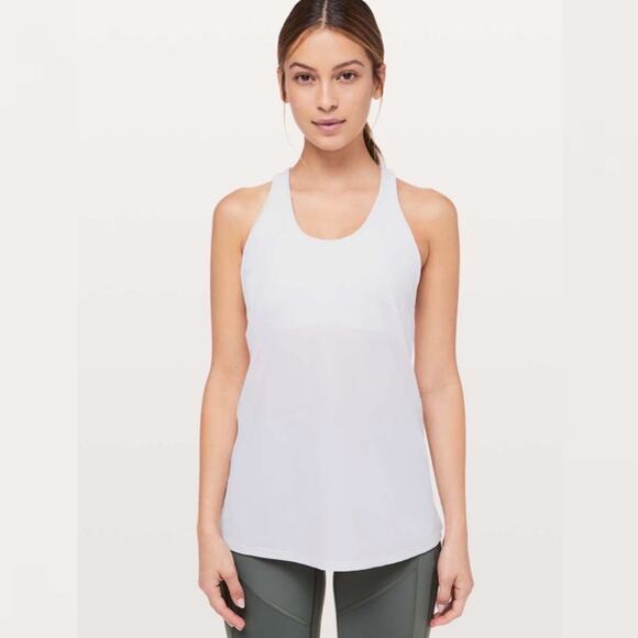 Lululemon Cross Conditioning 2-In-1 Tank *Medium Support B/C Cup White - Picture 8 of 9